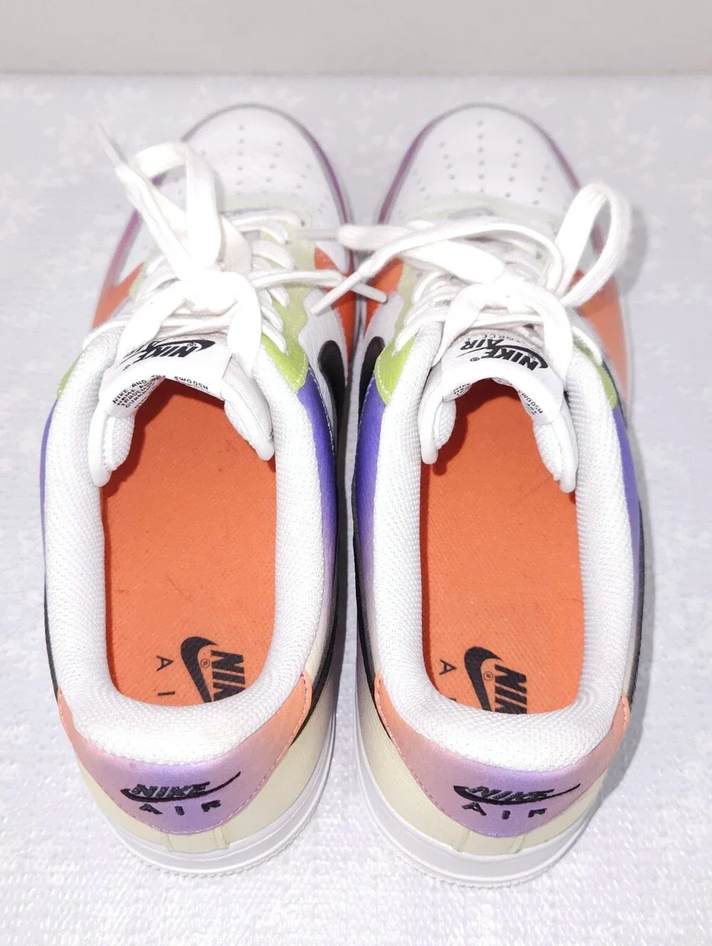 NIKE AIR Force 1 Low '07 Multi-Color Gradient Women's US 12 Athletic Sneakers